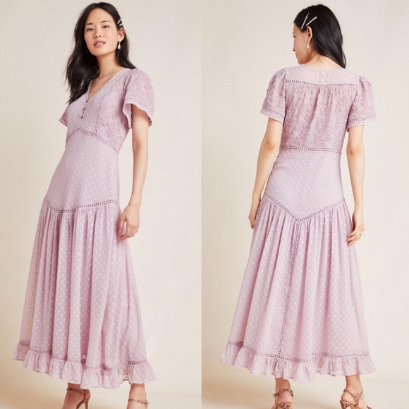 Anthropologie Dresses & Skirts - Anthropologie Nightly Embroidered Maxi Dress